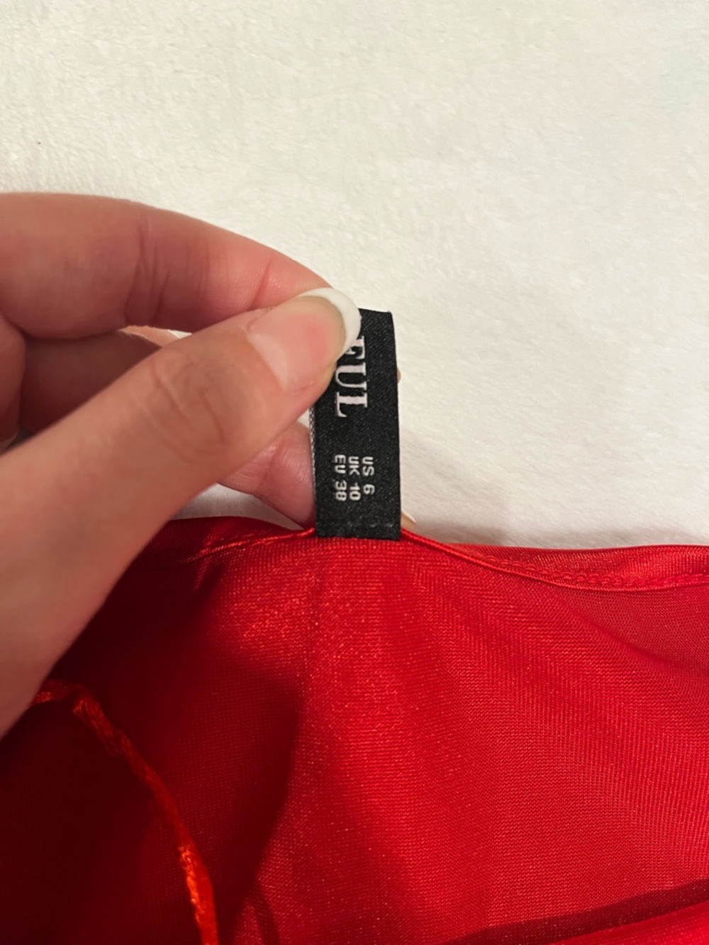 Zaful Red Mini Dress - Size 6 - Picture 4 of 9
